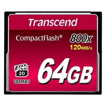.64GB CompactFlash Card, Hi-Speed 800X, Transcend "TS64GCF800" (R/W: 120/60MB/s) 66882 фото
