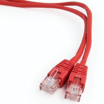 1 m, FTP Patch Cord Red, PP22-1M/R, Cat.5E, Cablexpert, molded strain relief 50u" plugs 58767 Imagini