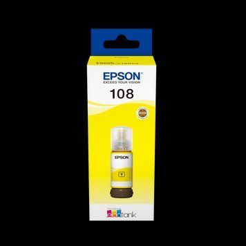 Ink Epson C13T09C44A, 108 EcoTank Yellow ink bottle 211268 Imagini