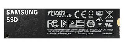 .M.2 NVMe SSD 500GB Samsung 980 [PCIe 3.0 x4, R/W:3100/2600MB/s, 400/470K IOPS, Pablo, TLC] 125622 фото