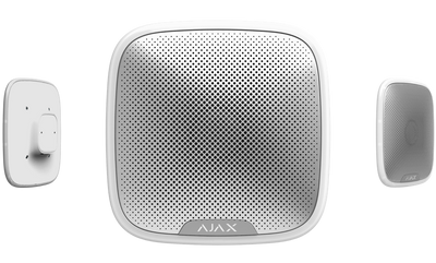 Ajax Outdoor Wireless Security Siren "StreetSiren", White, 85-113dB, LED Frame 143026 фото