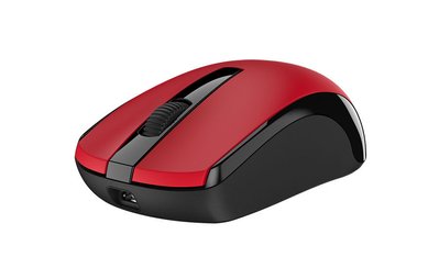 Wireless Mouse Genius ECO-8100, Optical, 800-1600 dpi, 3 buttons, Ambidextrous, Rechar., Red 89356 фото