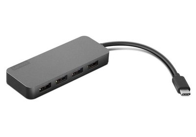 Lenovo USB-C to 4 Port USB-A Hub, Input:USB-C Male , Output:4*USB-A Female (USB3.0), Data rate 5Gbps 202584 фото