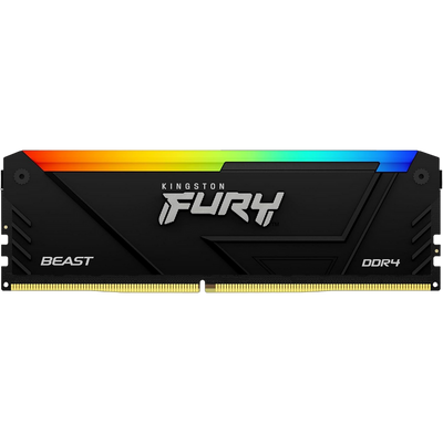 16GB DDR4-3200MHz Kingston FURY Beast RGB (KF432C16BB12A/16), CL16-18-18, 1.35V, Intel XMP 2.0 211251 фото