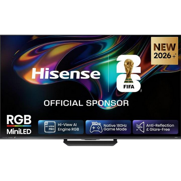 85" LED SMART TV Hisense 85UR8S, RGB Mini LED 4K UHD, VIDAA OS, Black 271462 фото