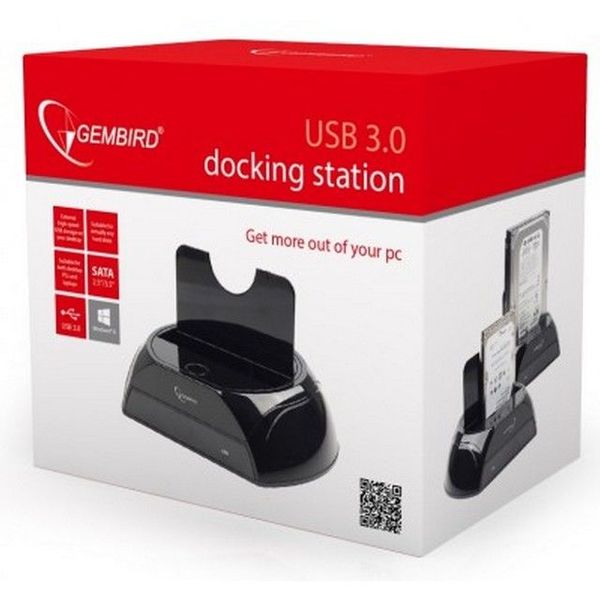 3.5" / 2.5" USB 3.0 docking station for 2.5 and 3.5 inch SATA hard drives, Gembird, HD32-U3S-2 72981 фото