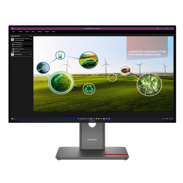 27" LENOVO ThinkVision P27Q-40,Black,IPS,2560x1440,120Hz,4ms 350cd,CR1500:1,HDMI+DP+USB+TypeC,Pivot 235647 фото