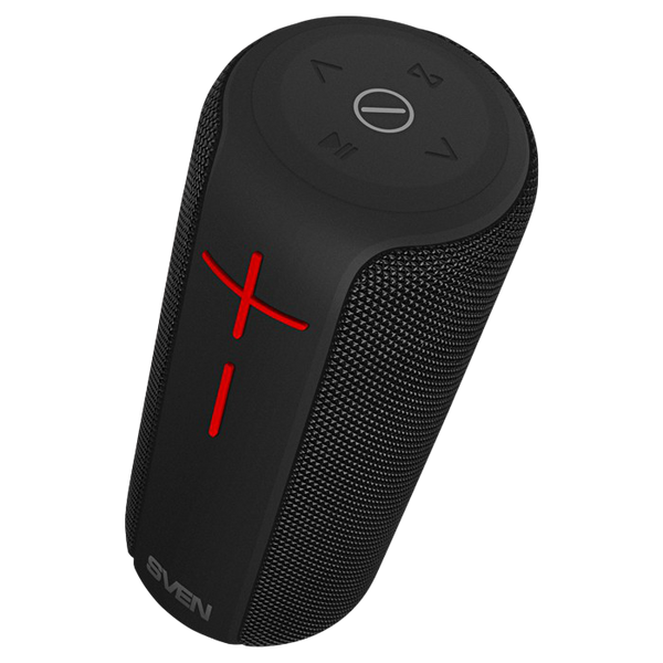 Speakers SVEN "PS-215" 12W, Waterproof (IPx6), TWS, Bluetooth, FM, USB, microSD, 2400mA*h, Black 200678 фото
