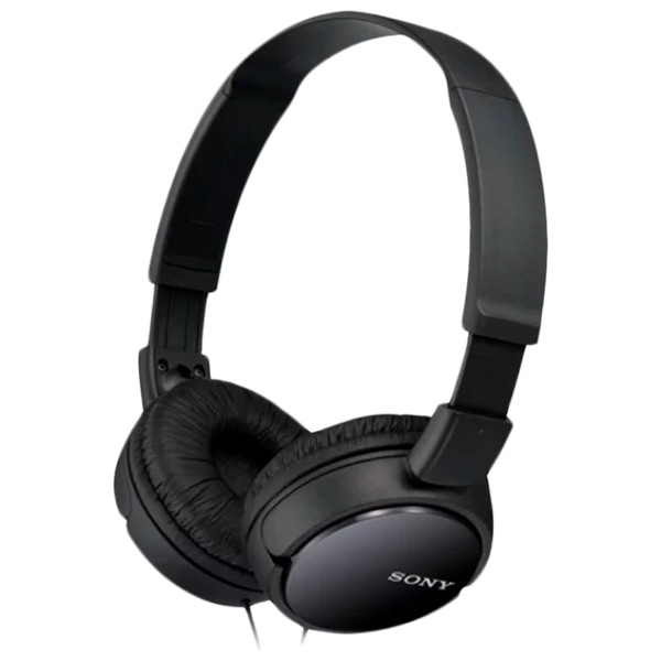 Headphones SONY MDR-ZX110AP, Mic on cable, 4pin 3.5mm jack L-shaped, Cable: 1.2m, Black 128715 Imagini
