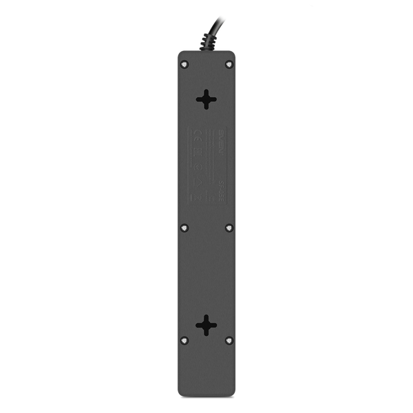 Surge Protector 5 Sockets, 1.8m, Sven "SF-05E", Black, flame-retardant material 207680 фото