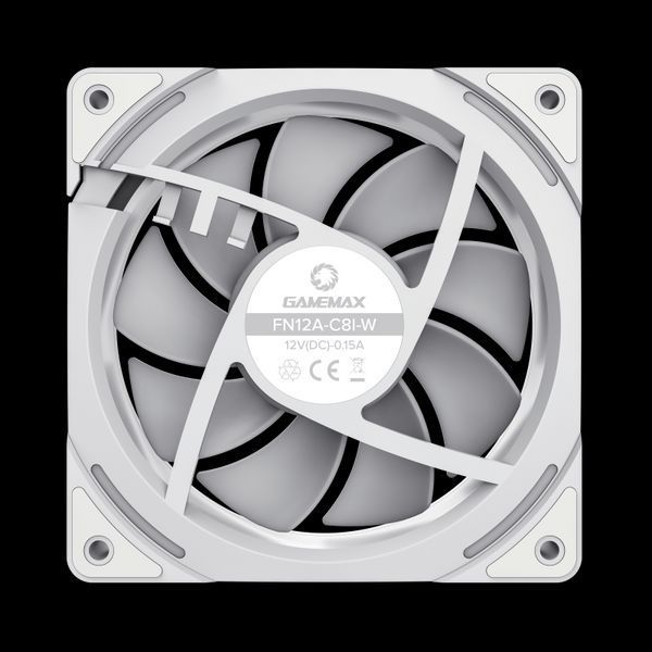 PC Case Вентилятор GAMEMAX KF300 WH, 3xARGB Вентилятор Kit, 120mm, 