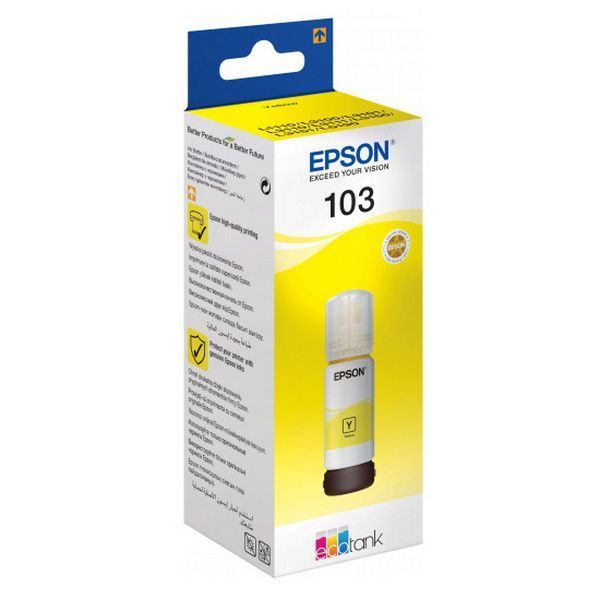 Ink Epson C13T00S44A, 103 EcoTank Yellow ink bottle 91846 Imagini