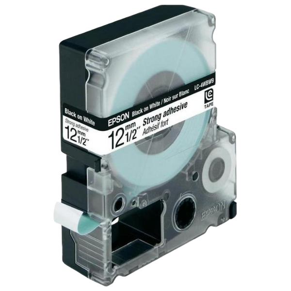 Tape Cartridge EPSON LK4WBW; 12mm/9m Strong Adhesive, Black/White, C53S654016 105277 фото