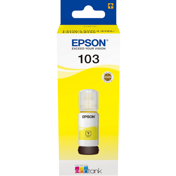 Ink Epson C13T00S44A, 103 EcoTank Yellow ink bottle 91846 Imagini