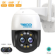 TECO VISION 4-мегапиксельная двойная линза с углом обзора 360°, аудио + микрофон, 128 ГБ, купольная камера WIFI PTZ 36-8-101 фото 1