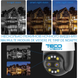 TECO VISION 4-мегапиксельная двойная линза с углом обзора 360°, аудио + микрофон, 128 ГБ, купольная камера WIFI PTZ 36-8-101 фото 4