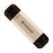 128GB USB3.1/Type-C Flash Drive Transcend "JetFlash 930C", Gold, Classic Cap,OTG (R/W:420/400MB/s) 127071 фото 5