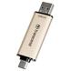 128GB USB3.1/Type-C Flash Drive Transcend "JetFlash 930C", Gold, Classic Cap,OTG (R/W:420/400MB/s) 127071 фото 10