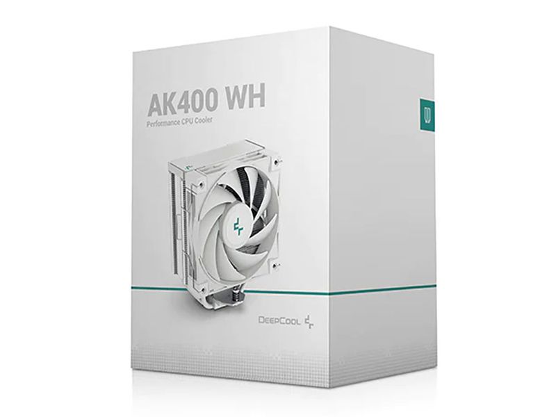 AC Deepcool "AK400 WH" (≤29dB, 500-1850RPM, 66.47 CFM, 120mm, 220W, 4/6mm, 661g.) 144796 фото