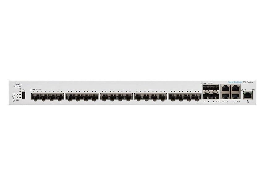 24-port 10 Gigabit Stackable Managed Switche Cisco CBS350-24XS, 4x10G Combo + 20xSFP+ 149098 Imagini