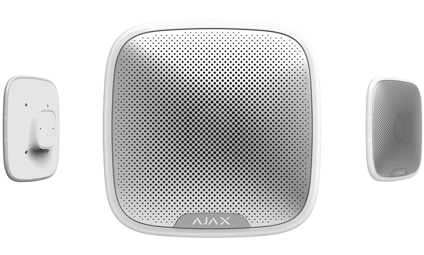 Ajax Outdoor Wireless Security Siren "StreetSiren", White, 85-113dB, LED Frame 143026 фото