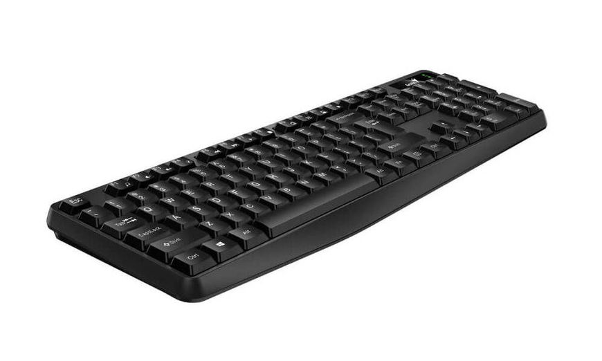 Keyboard Genius KB-117, Spill resistant, Kickstand, Fn Keys, Concave Keycap, Black USB 145735 фото