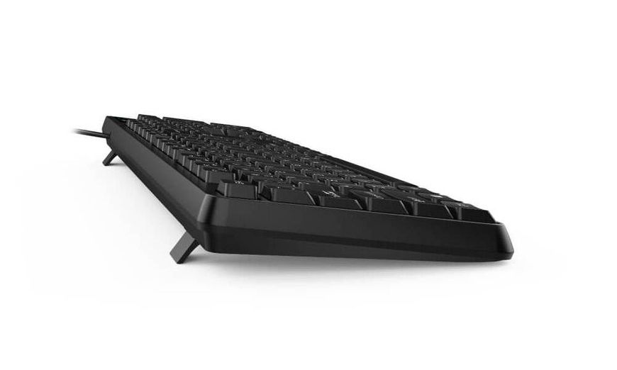 Keyboard Genius KB-117, Spill resistant, Kickstand, Fn Keys, Concave Keycap, Black USB 145735 фото