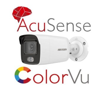 HIKVISION 4 Mpx Color VU AcuSense LED 40M Micro SD 256GB, DS-2CD2047G2-L ID999MARKET_6609397 фото