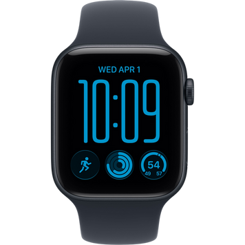 Apple Watch SE 3 44mm Aluminum Case with Navy Blue Sport Band - M/L MJL94 GPS, Midnight 273285 Imagini