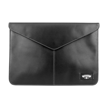 Ultrabook sleeve Baggins, Magnet, Real leather for 13-14", Black 257789 фото