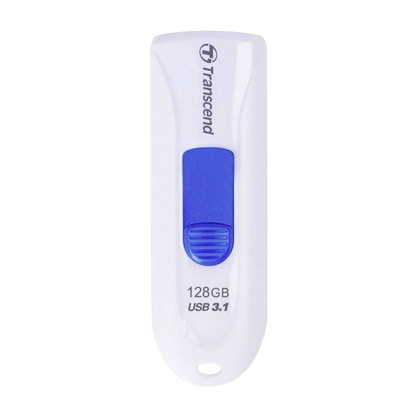 128GB USB3.1 Flash Drive Transcend "JetFlash 790", White-Blue, Slider (R/W:90/40MB/s) 67751 Imagini