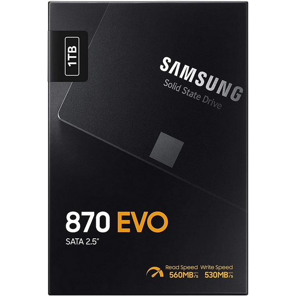 2.5" SATA SSD 1.0TB Samsung 870 EVO "MZ-77E1T0B" [R/W:560/530MB/s, 98K IOPS, MGX, V-NAND 3bit MLC] 145479 Imagini