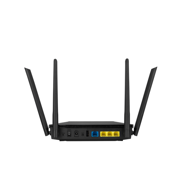 Wi-Fi 6 Dual Band ASUS Router "RT-AX53U", 1800Mbps, OFDMA, Gbit Ports, USB2.0 206734 фото