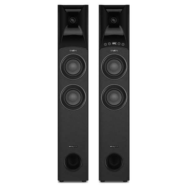 Speakers SVEN TWR-2800DD, 300W, DD, Bluetooth, HDMI, Optical, Coaxial, RC, black 268471 Imagini