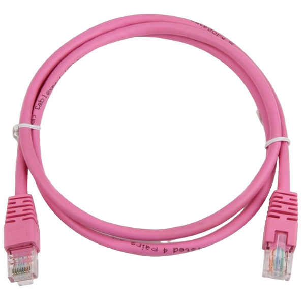 Patch Cord Cat.6/FTP, 1 m, Pink, PP6-1M/RO, Cablexpert 88015 фото