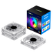 PC Case Fan GAMEMAX KF300 WH, 3xARGB Fan Kit, 120mm, 31.21dB, 800-1600RPM, Remote+ Hub, White 207479 фото 4