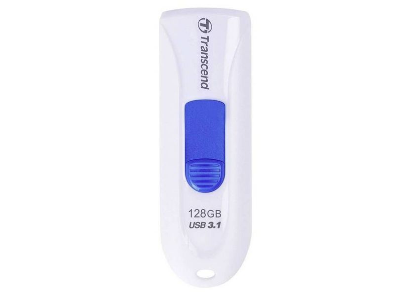 128GB USB3.1 Flash Drive Transcend "JetFlash 790", White-Blue, Slider (R/W:90/40MB/s) 67751 Imagini
