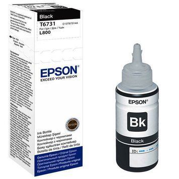 Ink Epson C13T67314A black bottle 70ml 48395 фото