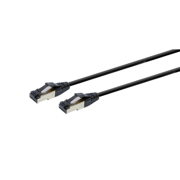 Patch Cord Cat.8 5.0m, Black, PP8-LSZHCU-BK-5M, Cablexpert, Low Smoke Zero Halogen (LSZH) 219058 Imagini
