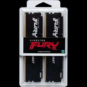 16GB DDR5-6000MHz Kingston FURY Beast (Kit of 2x8GB) (KF560C30BBEK2-16), CL30-36-36, 1.4V, AMD EXPO 225022 фото
