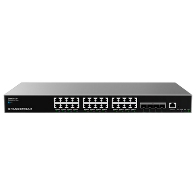 24-port Gigabit Layer 3 Managed PoE++ Switch, Grandstream "GWN7813P", 24xPoE, 4x10Gbit SFP+, Stackab 212595 фото