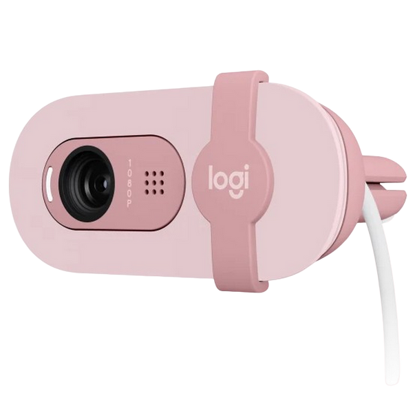 Camera Logitech BRIO 100, 1080p/30fps, FoV 58°, 2MP, Fixed Focus, Shutter, 1.5m, Rose 209816 фото