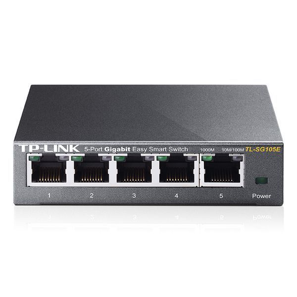 5-port 10/100/1000Mbps Switch TP-LINK "TL-SG105E" Easy Smart, Metal 67698 Imagini