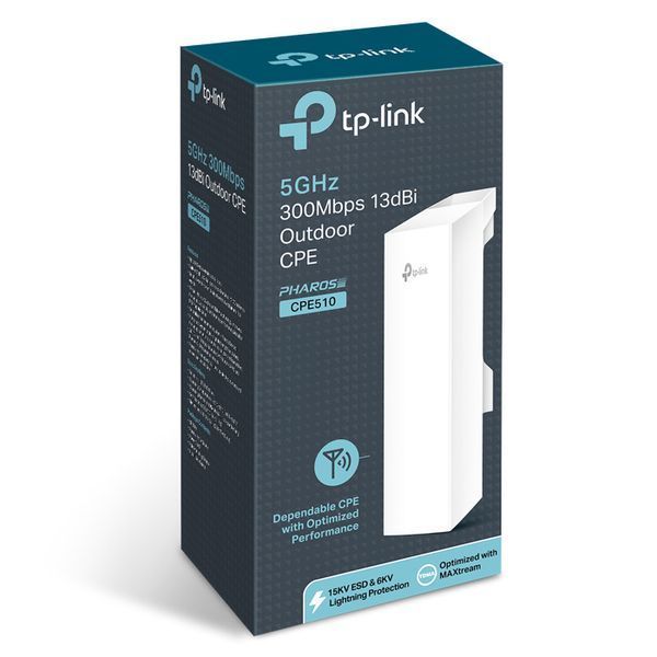 Wi-Fi N Outdoor Access Point TP-LINK "CPE510", 300Mbps, 13dBi, 2x2 MIMO, Centralized Management, PoE 67699 фото
