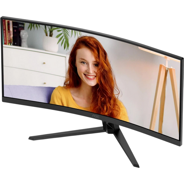 34" AOC CU34B3E, Black, VA-Curved, 3440x1440, 120Hz, AdaptiveSync, 1msMPRT, 300cd, HDR10, DP+HDMI 258800 фото