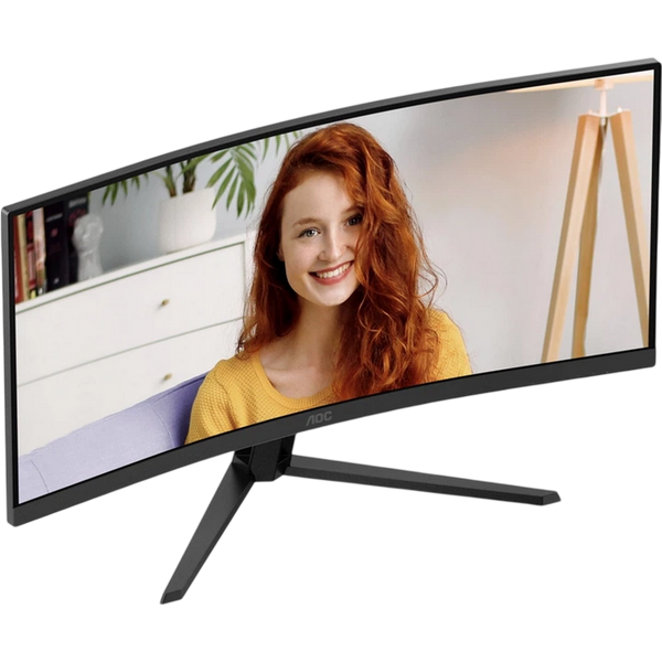 34" AOC CU34B3E, Black, VA-Curved, 3440x1440, 120Hz, AdaptiveSync, 1msMPRT, 300cd, HDR10, DP+HDMI 258800 фото