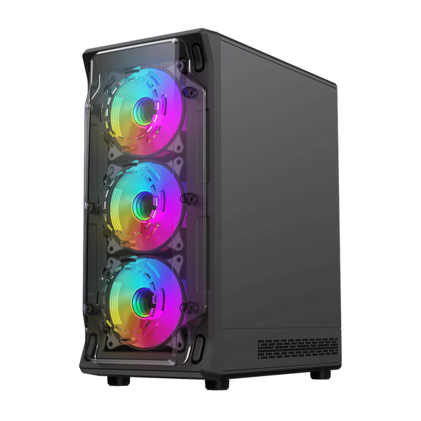 Case EATX GAMEMAX Starlight 2 AB, w/o PSU, 0.4mm, 6x120mm ARGB, Front Acrylic,Transparent panel, 1xU 224092 Imagini