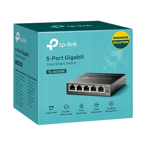 5-port 10/100/1000Mbps Switch TP-LINK "TL-SG105E" Easy Smart, Metal 67698 Imagini