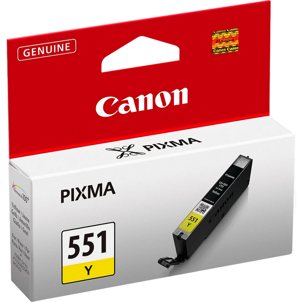 Ink Cartridge Canon CLI-551, Yellow 105107 Imagini