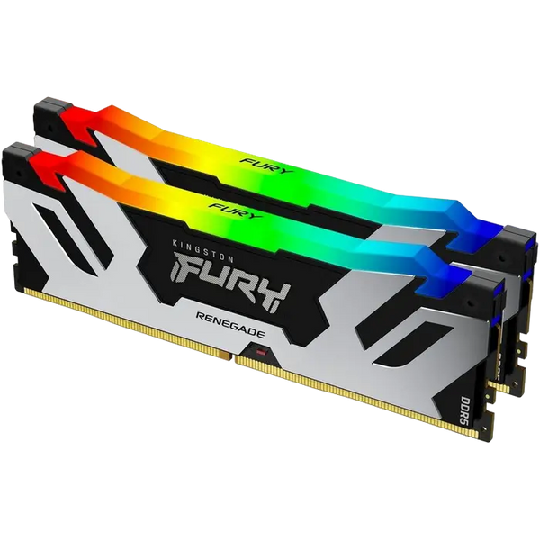 32GB DDR5-6400MHz Kingston FURY Renegade RGB (Kit of 2x16GB) (KF564C32RSAK2-32), CL32-39, 1.4V, Bla 211379 фото